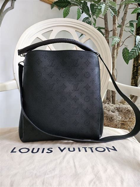 LOUIS VUITTON Mahina Babylone PM Black 